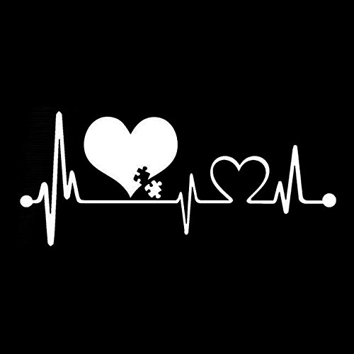 the virgins　heart logo padded sk　ホワイト Amazon.com: Autism Awareness Puzzle Heart Beat Puzzle Logo